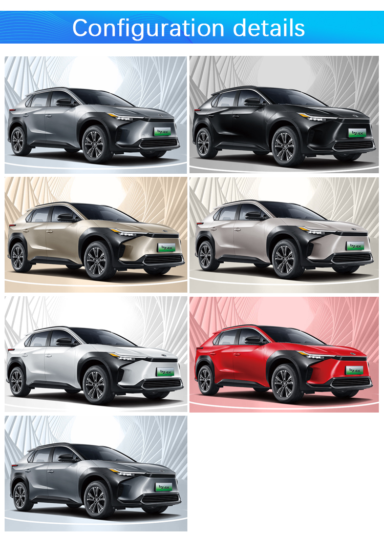 2023 New Energy 4 Wheel TO-YOTA BZ4X Car SUV Electric Cars Vehicles 2WD 4WD 615Km To-yota BZ4X