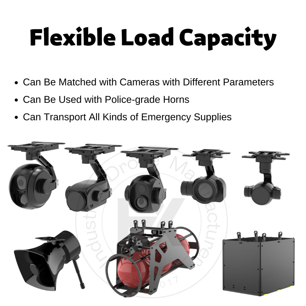 10x Zoom Camera 15KM Industrial Drones Foldable Long Range Heavy Lift Drone HXF600