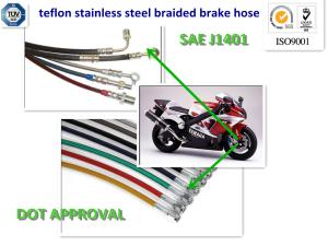 China dot approved OE stainless steel wire braided brake line wholesale
