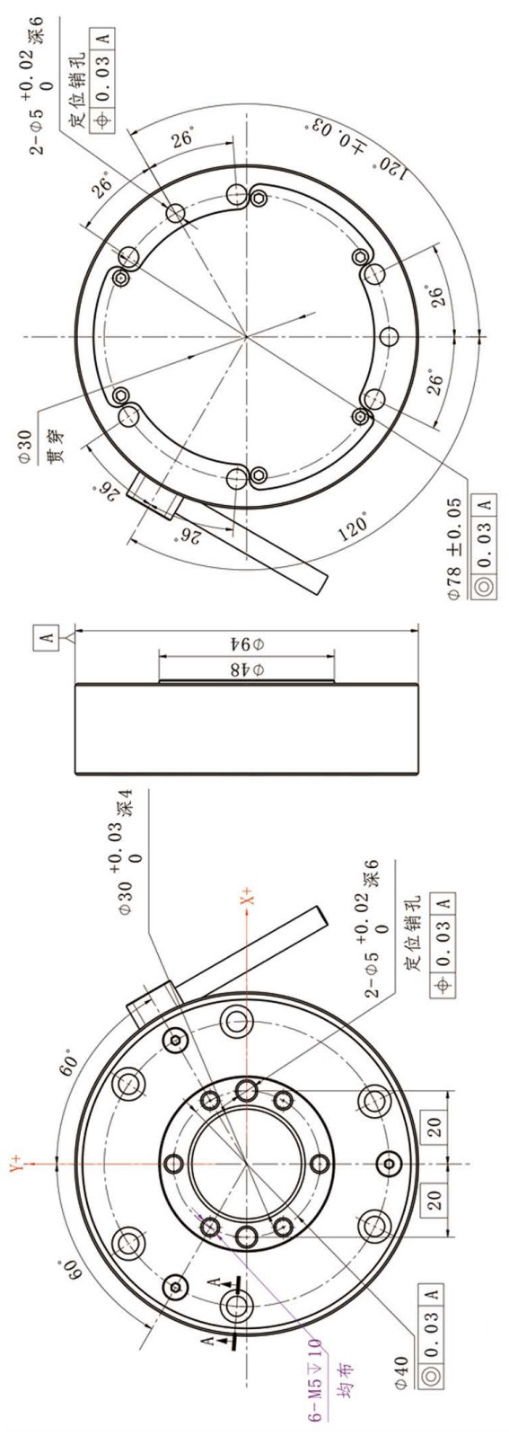 400n Six Axis Force Sensor Aluminum 1000hz Force Gauge Load Cell