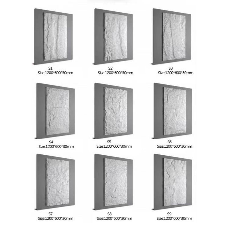 Wholesale High Quality Multi Color Customizable Polyurethane PU Culture Stone Cladding Exterior Wall Cladding
