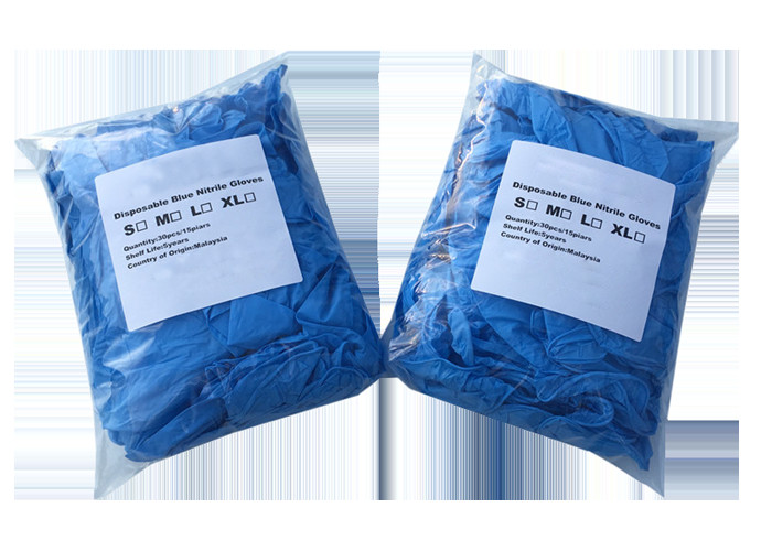 Disposable Latex And Nitrile Gloves Cash Commodity Non - Sterile 100 Pcs / Box