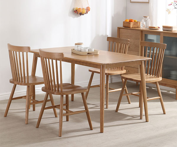 White Black Grey Scandinavian Dining Chairs Wood Oak Windsor Restaurant