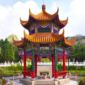 China Temple Handmade Chinese Style Pavilion Garden 3.8m Ceramic Wood Gazebo wholesale