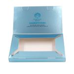 375gsm Silver Board Cosmetic Packaging Boxes Book Style Skincare Paper Box