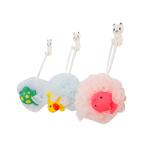 Baby Cute Soft Vinyl Toys Animal Cartoon Colorful Mesh Sponge PE Bath Shower