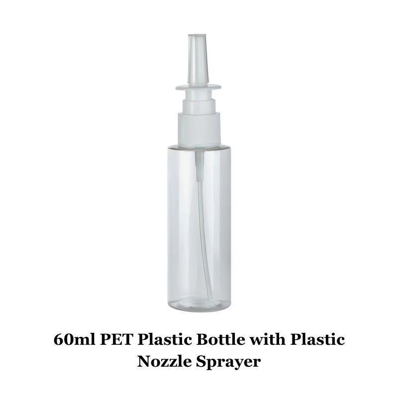 15ml 30ml 40ml 50ml 60ml PET Plastic Bottles with Pump Sprayers or Plastic Caps