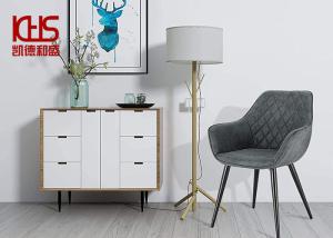 China Nordic 84cm Tall Fabric Dining Room Chairs Velvet Modern wholesale