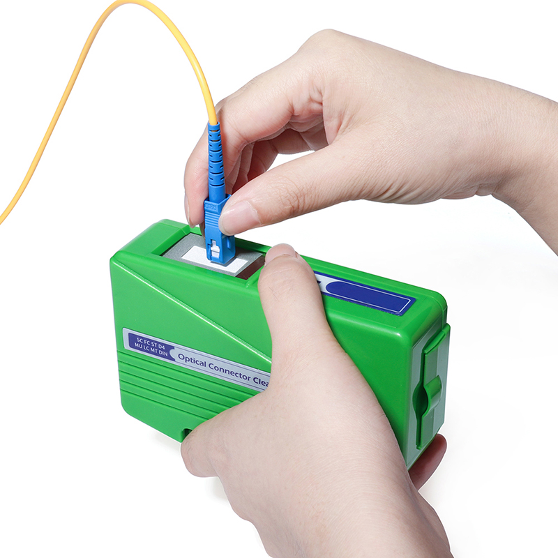 Cassette Type Fiber Optical Connector Cleaner For SC ST FC LC