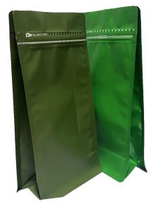 China PE Aluminum Material Flat Bottom Valve Bag For 500g Coffee Packaging wholesale
