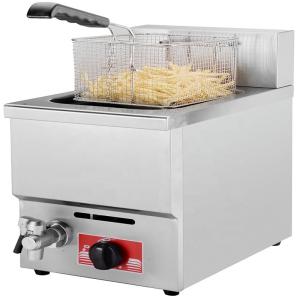 China 350*500*515mm 12L Gas Plastic Deep Fryer with Basket Made of Stainless Steel 201/304 wholesale