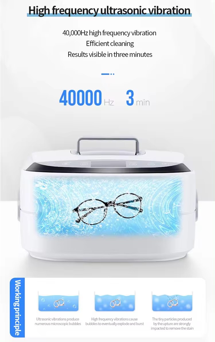 High Frequency Ultrasonic Dental Cleaner Household Dental/Fruit/Galssess/Jewelry Cleanning
