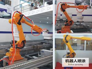 China Automatic Robotic Spray Painting System Orange ISO9001 380V 50HZ wholesale