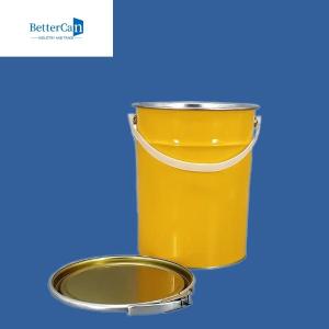China 0.28mm-0.35mm Metal Paint Pail Round 5 Litre Metal Bucket UN Approved wholesale