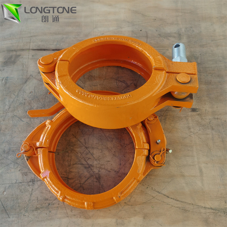 Concrete Pump Pipe Quick Release Clamp 5 inch For Schwing Putzmeister