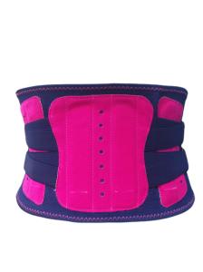 China Adjustable Elastic Lumbar Back Brace With Metal Stay wholesale