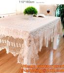 Crocheted Applepine flower Table cloth, table cover, handmade crochet, blanket,