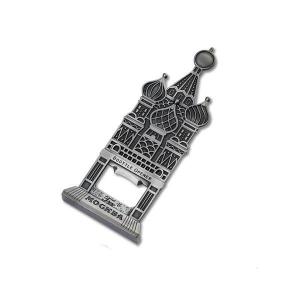 China Custom Promotion Tourism Souvenir Gift Metal Fridge Magnet Beer Bottle Opener, Embossed Logo,Custom Antique Plating wholesale