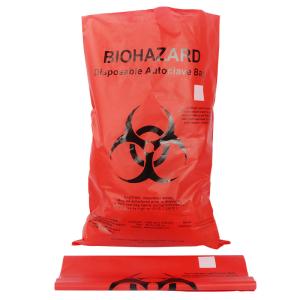 China PP HDPE LDPE Biohazard Plastic Bags For Hospital Medical Waste wholesale