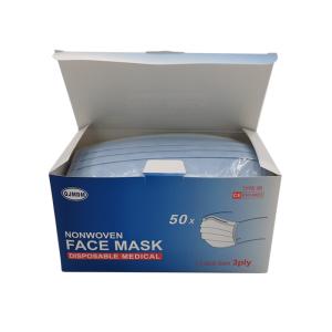 China Hospital Protective Nonwoven Earloop Face Mask 17.5x9.5cm wholesale