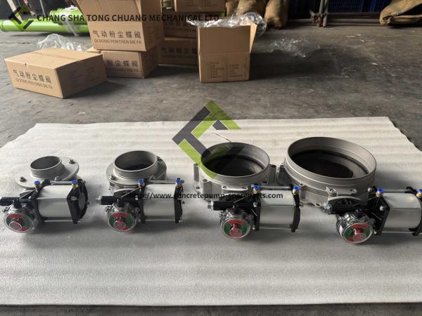 Single Flange Pneumatic Butterfly Valve For Mixing Station V1FS300GBN+CP101