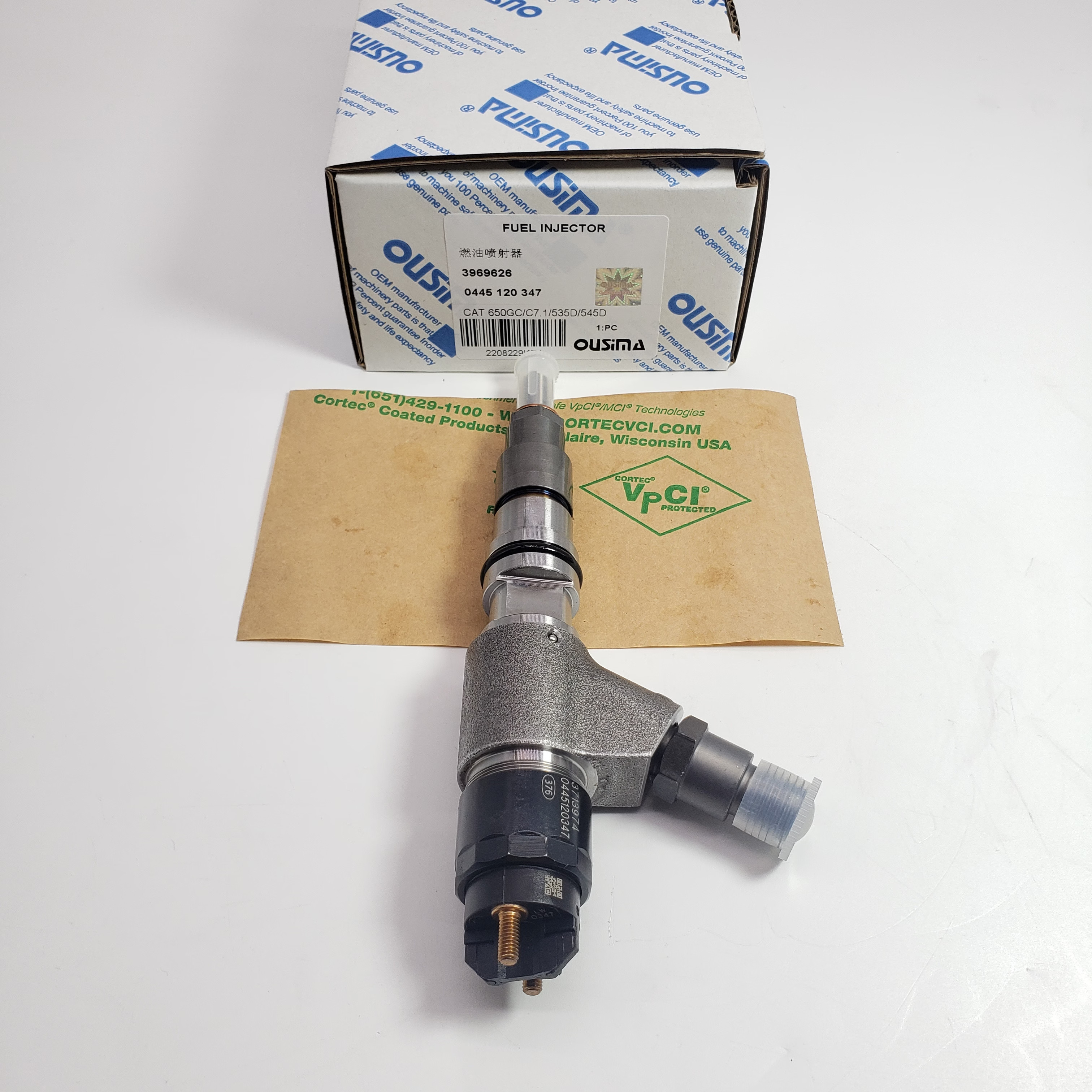 Fuel Injector 3969626 0445 120 347 For CAT 535D 545D 950 GC C7.1