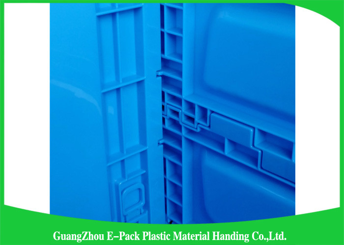 65L Packaging Collapsible Plastic Containers Recyclable Space Saving 600 * 400 * 105mm