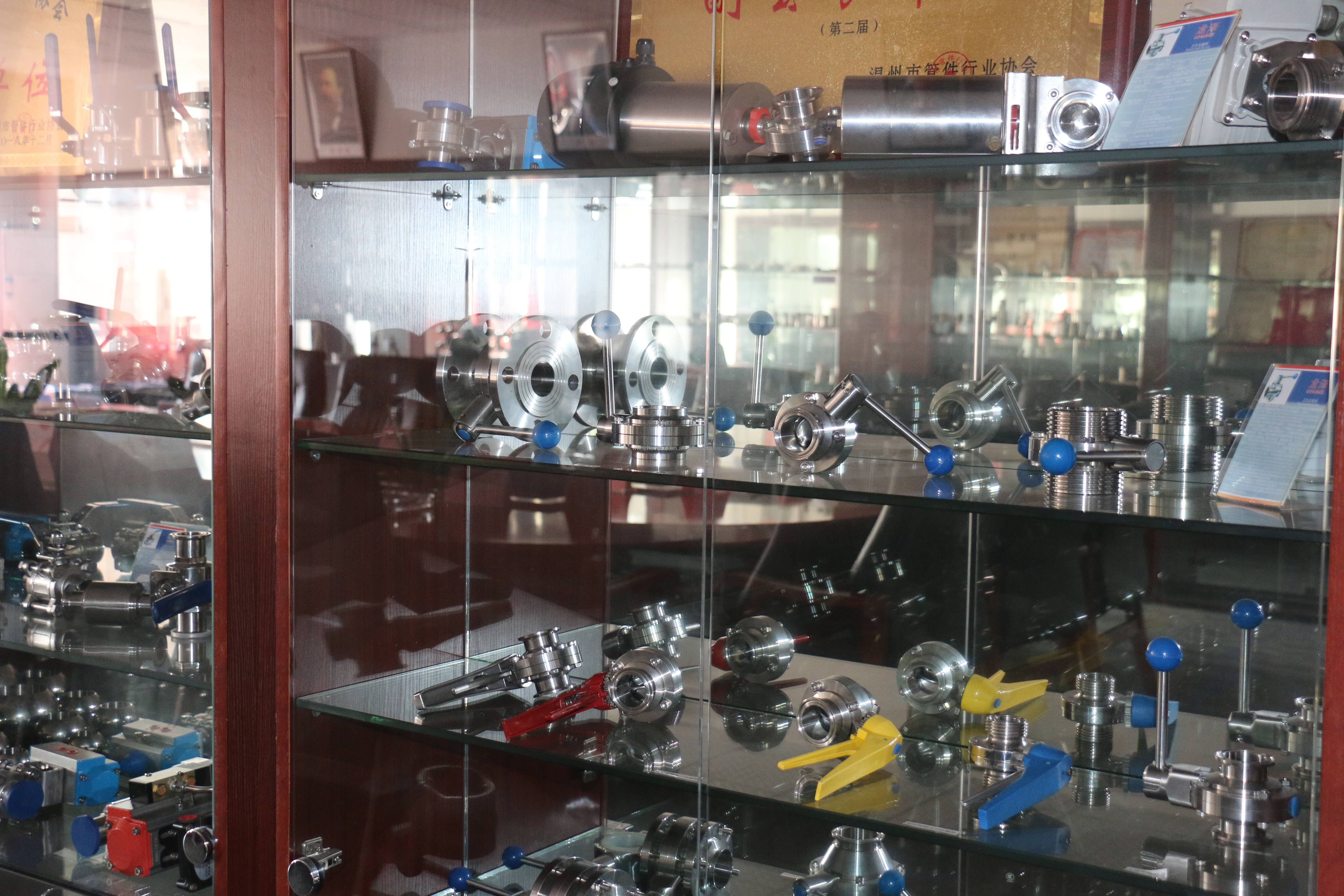 Tri-Clamp Ends Pneumatic Actuator Angle Seat Valve with Stainless Steel 304 Cylinder