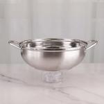 Double Food Steamer Set 28cm Stainless Steel Non Stick For Cooking