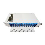 5 Time Gray 96cores 19 Inch Flip down Fiber Optic Patchpanel for Optical