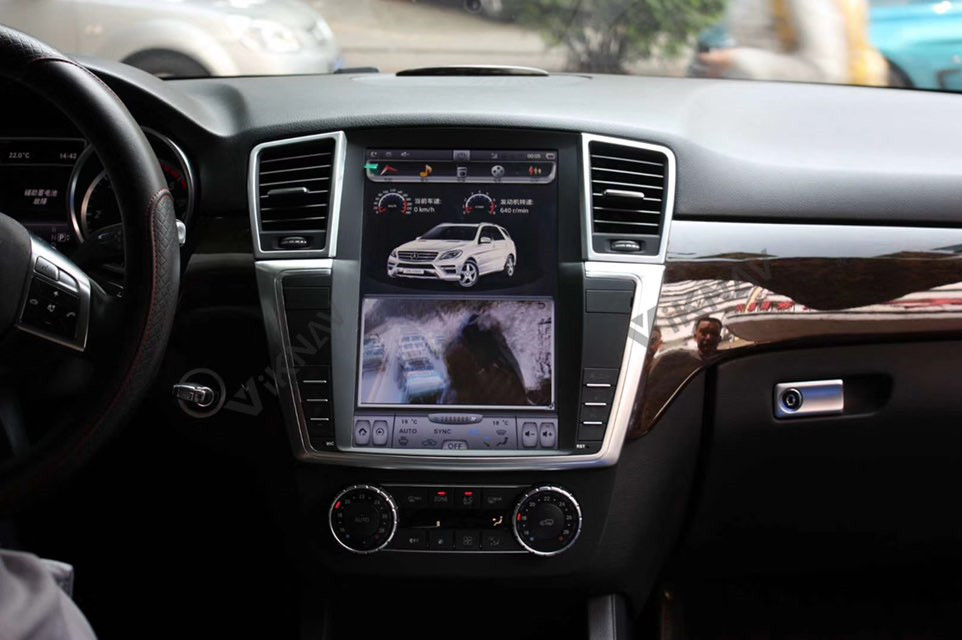 1920x1080 Tesla Style Android Head Unit For Mercedes Benz ML350