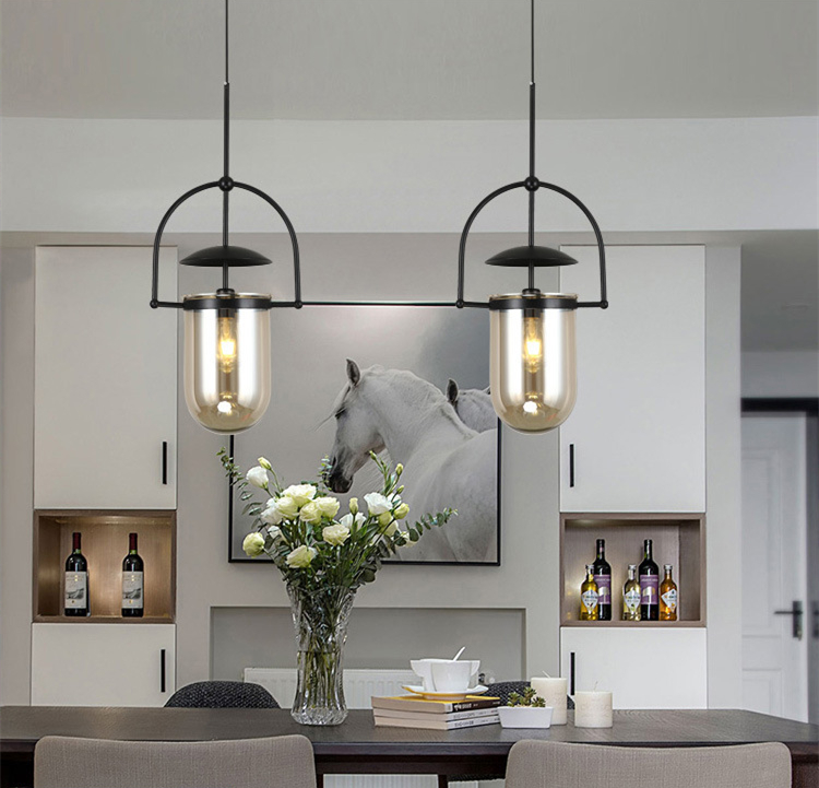 Postmodern Led Pendant Lights Designer Glass Hanglamp For Living Room Bedroom Study Bar Glass Decor Lamp(WH-GP-166)