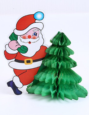 Creative paper Santa Claus tree, handmade Santa tree, customizable20CM