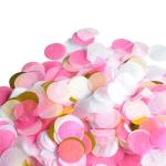19*8.7*8.3 Inches Blue Pink Round Biodegradable Confetti Paper