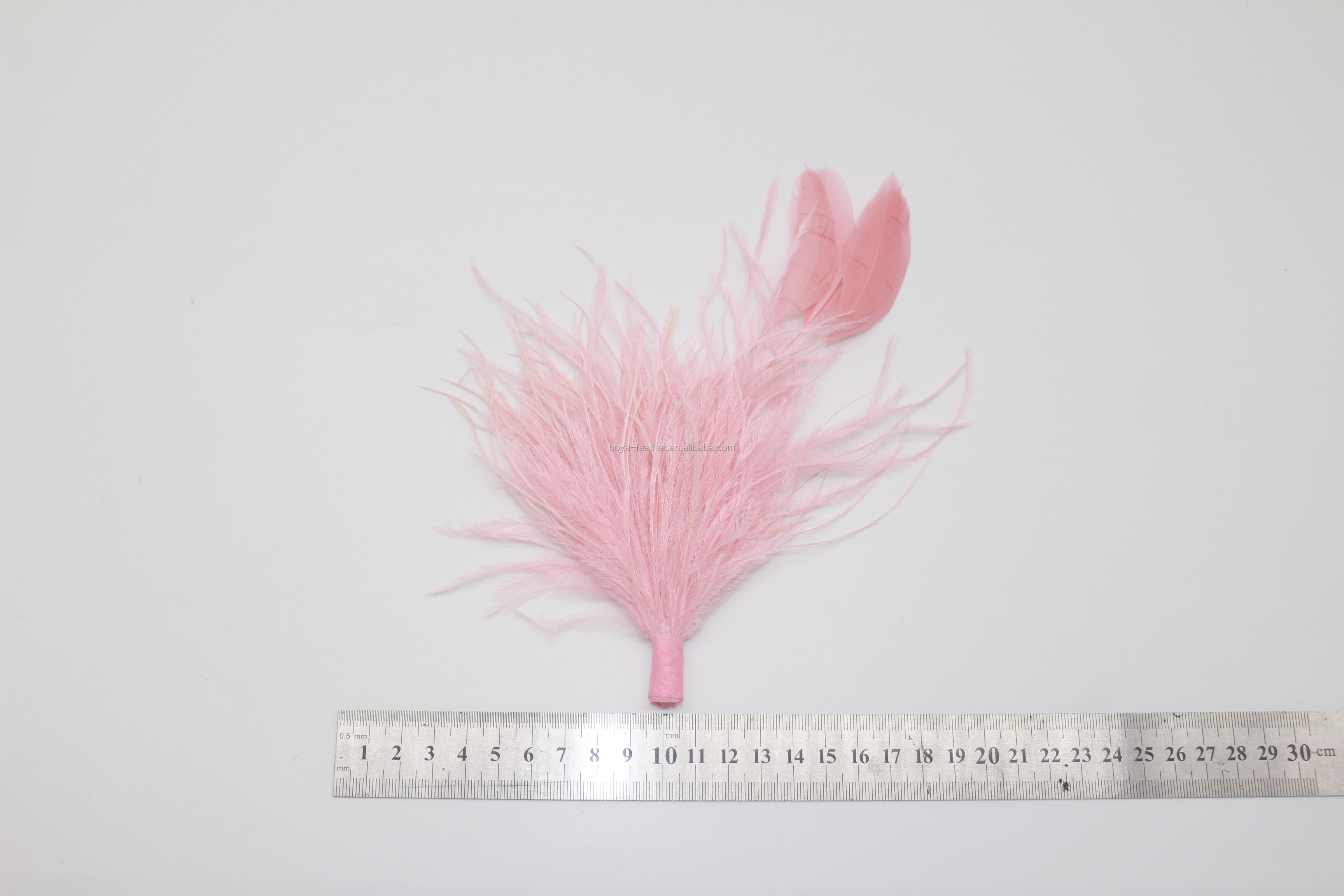 Shipping DHL UPS FEDEX EMS TNT Chinapost Epacket Ostrich Feather Flower Mount with Wire Accessory