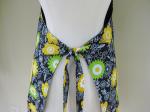 Ladies Apron, Adult Apron, Blue Kitchen Apron, Full Cooking Apron, Kitchen Apron