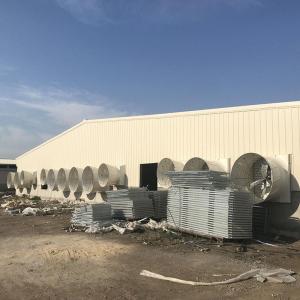 China Agricultural 1.1kw Galvanized Ventilation Exhaust Fan 6 Blades Cone Type wholesale