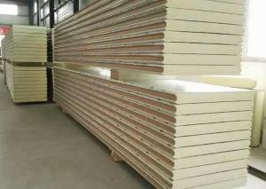 China 100mm Polyurethane Insulation Panels , 3 Layers Cold Room Sandwich Panel wholesale