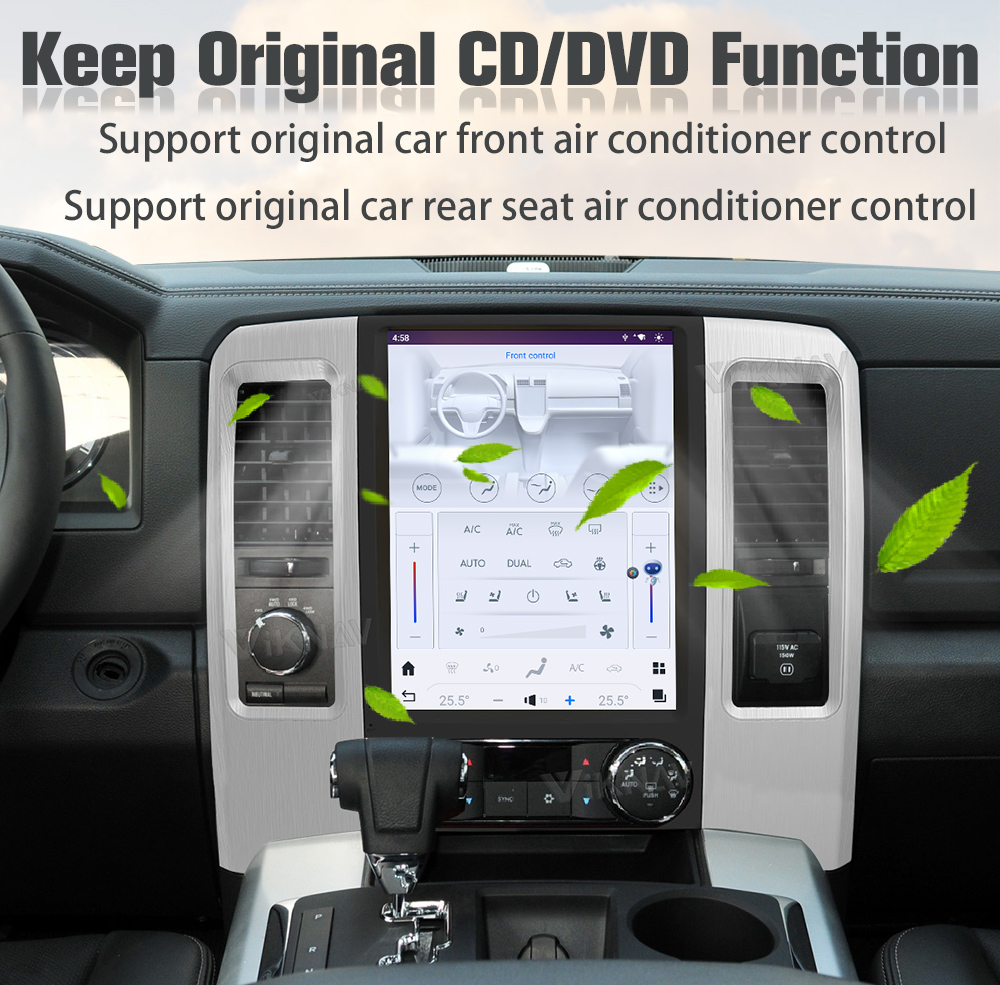 Android 11 Head Unit For Dodge Ram 2008 - 2011 12.1inch Screen