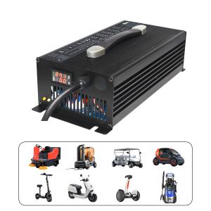 China 120V 60Ah 120Ah Forklift Electric Car Battery Charger Powerful wholesale