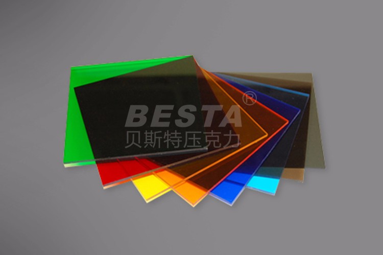 Plain Translucent Colored Acrylic Sheets 4x6feet Weather Resistance
