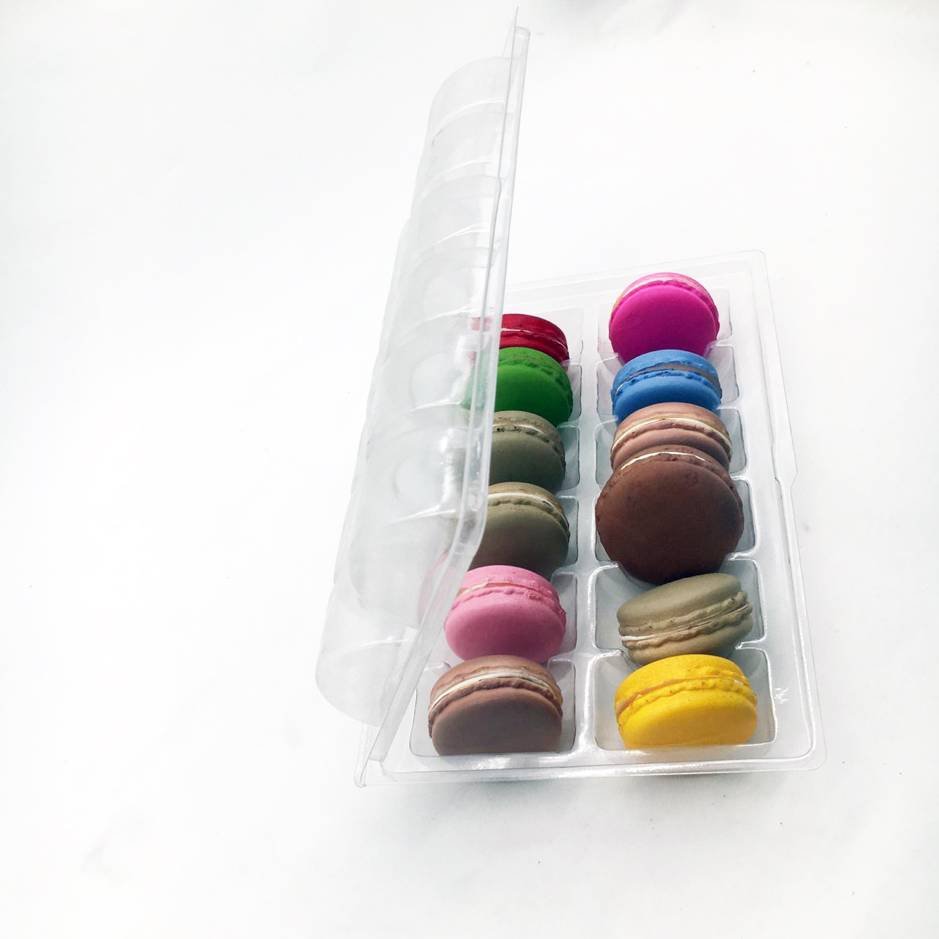 12pcs clamshell blister macaron box packaging macaron display tray macaron tray wholesale