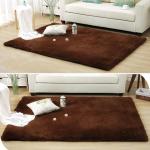 soft solid fluffy shaggy area rug dining carpet floor mat Polyester shaggy