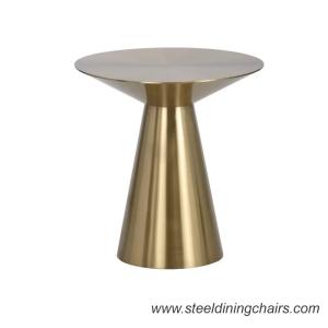 China ss Veneer Top Golden Metal Coffee Side Tables In Club Hotel Office wholesale