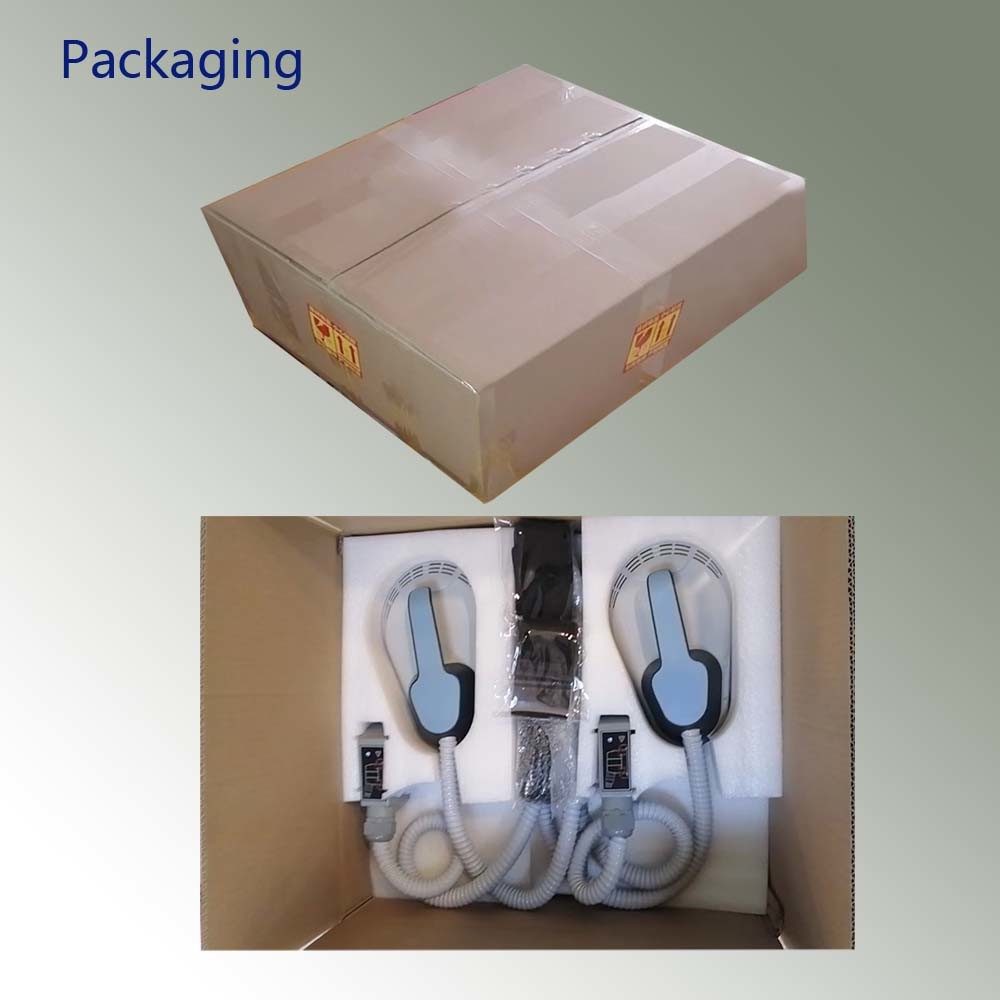Portable ems body sculpting machine home use 2 handles cellulite reduction rf skin tightening body sculpting machine