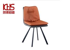 China ISO Double Layer Brown Leather Dining Room Chairs For Kitchen wholesale