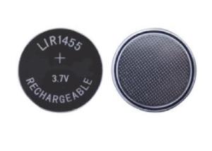 China Energy Saving Lithium Ion Coin Cell LIR1455 3.7V 3.6V 75mAh Bluetooth Headset Use wholesale