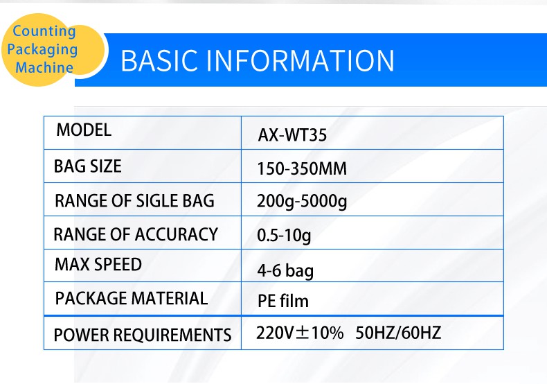 Automatic Weighing And Bagging Machine For Screw Fastener