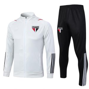 China Polyester White Football Training Tracksuit Training Kit Set wholesale