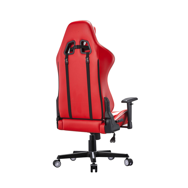 Comfortable E-sports Chair Revolving Professional White PU Leather Racing Gaming Chair